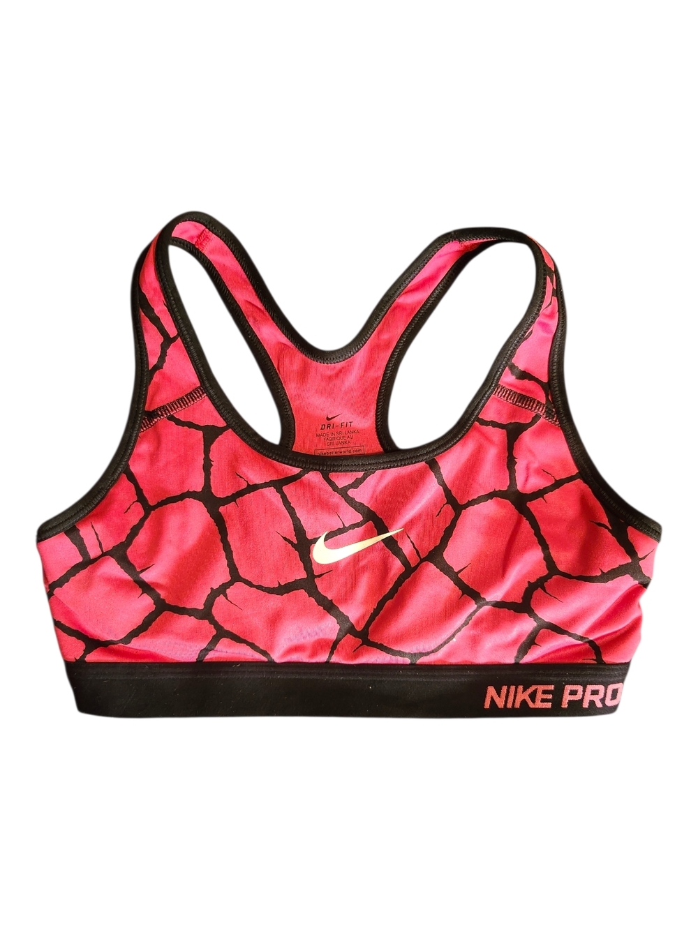 Nike Pro Pink Patterned Sports Bra